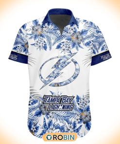 NHL Tampa Bay Lightning Special Floral Hawaiian Button Shirt NHL Tampa Bay Lightning Special Floral Hawaiian Button Shirt