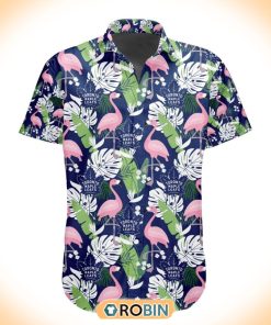 NHL Toronto Maple Leafs Flamingo Flowers Hawaiian Shirt NHL Toronto Maple Leafs Flamingo Flowers Hawaiian Shirt