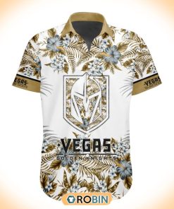 NHL Vegas Golden Knights Special Floral Hawaiian Button Shirt NHL Vegas Golden Knights Special Floral Hawaiian Button Shirt