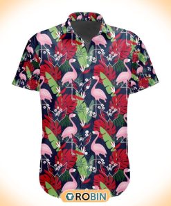 NHL Washington Capitals Flamingo Flowers Hawaiian Shirt NHL Washington Capitals Flamingo Flowers Hawaiian Shirt