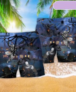 Ninja Overnight Dark Moon Beach Short, Gift for Holiday Summer