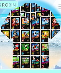 Nintendo 8-Bit Video Game Cover Universal Hawaiian Shirt