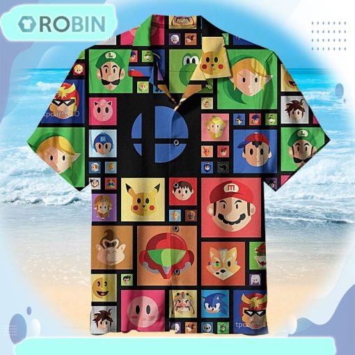 Nintendo Universal Hawaiian Shirt