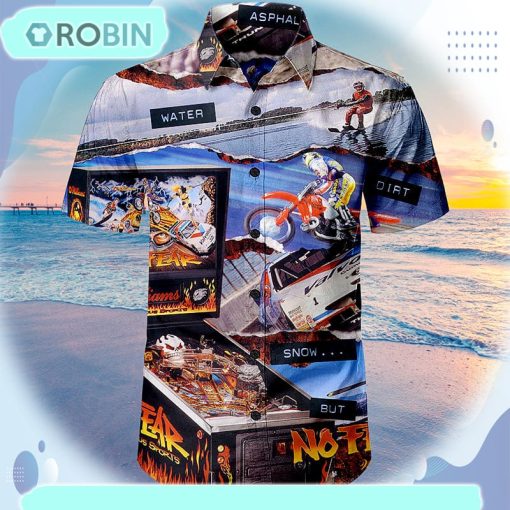 No Fear, Dangerous Sports Pinball Unisex Hawaiian Shirt