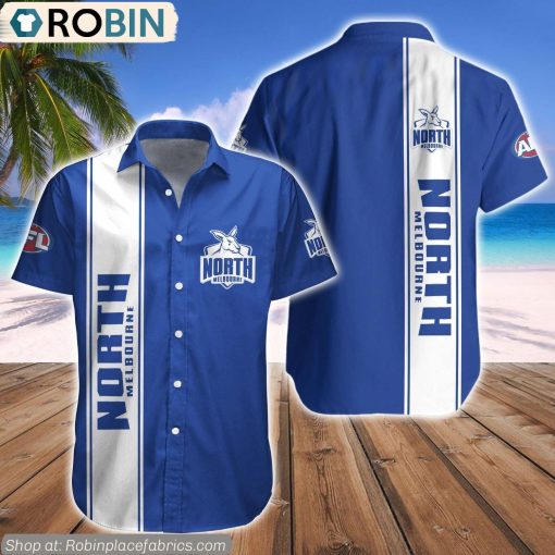 North Melbourne Kangaroos Hawaiian Shirt AFL Teams