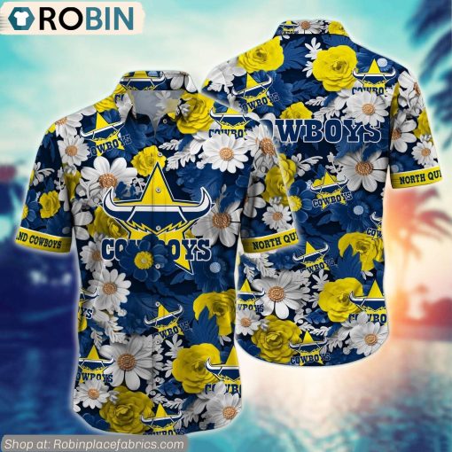 Nq Cowboys Hawaiian Shirt NRL Teams