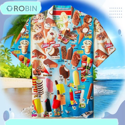 Oh, Those Old Summers, Those Old Ice Creams Unisex Hawaiian Shirt 03hws