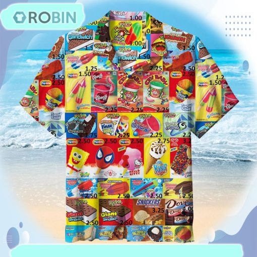 Oh, Those Old Summers, Those Old Ice Creams Unisex Hawaiian Shirt Hws42