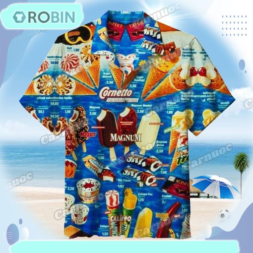 Oh, Those Old Summers, Those Old Ice Creams Unisex Hawaiian Shirt Hws63