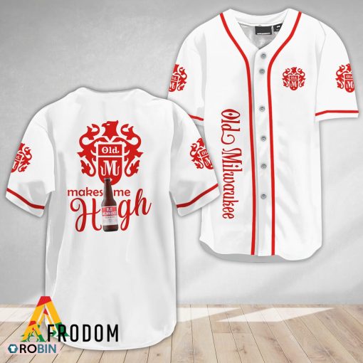 Old Milwaukee Beer Make Me High Baseball Jersey Shirt Style