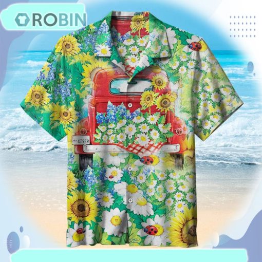 On The Road Of Life, Flowers Are In Full Bloom, Remember To Be Optimistic. Unisex Hawaiian Shirt