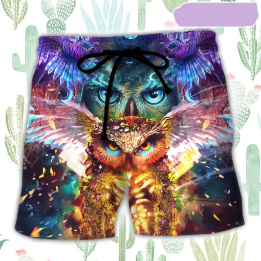 Owl I Need Is You Beach Short, Gift for Holiday Summer