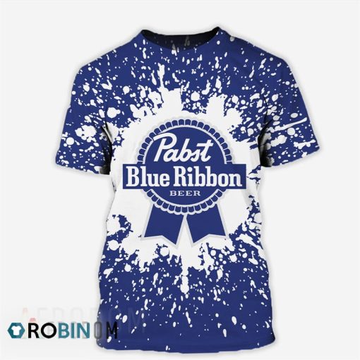 Pabst Blue Ribbon 3D All Over Printed T-Shirt