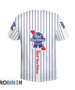 Pabst Blue Ribbon White Vertical Striped 3D All Over Printed T-Shirt Pabst Blue Ribbon White Vertical Striped 3D All Over Printed T-Shirt