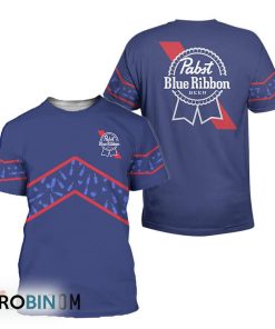 Pabst Blue Ribbon Wine Pattern All Over Printed T-Shirt Pabst Blue Ribbon Wine Pattern All Over Printed T-Shirt