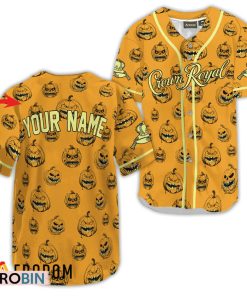 Personalized Crown Royal Halloween Pumpkin Baseball Jersey Shirt Style Personalized Crown Royal Halloween Pumpkin Baseball Jersey Shirt Style