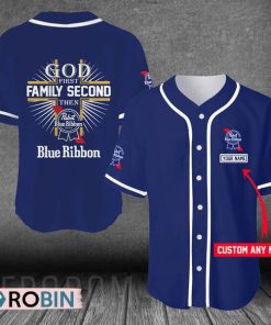 Personalized Easter Sunday Pabst Blue Ribbon Baseball Jersey Shirt Style PBR Jersey
