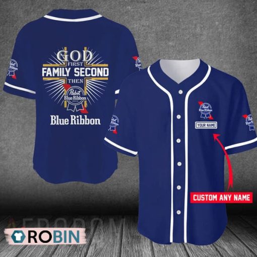 Personalized Easter Sunday Pabst Blue Ribbon Baseball Jersey Shirt Style PBR Jersey