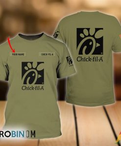 Personalized Military Green Chick Fil A All Over Printed T-Shirt