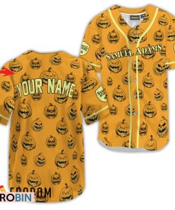 Personalized Samuel Adams Halloween Pumpkin Baseball Jersey Shirt Style