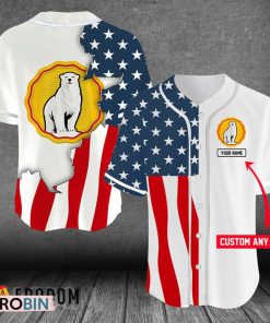Personalized US Flag Bundaberg Baseball Jersey Shirt Style