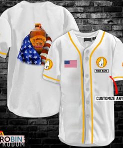 Personalized Vintage White USA Flag Bundaberg Jersey Shirt
