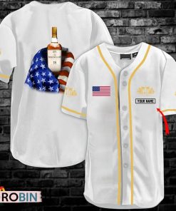 Personalized Vintage White USA Flag Macallan Jersey Shirt Personalized Vintage White USA Flag Macallan Jersey Shirt