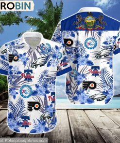 Philadelphia Eagles, 76ers, Phillies, Flyers Hawaiian Shirt