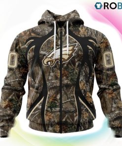 Philadelphia Eagles Hunting Camo Style 3D Hoodie, Philadelphia Eagles Gifts