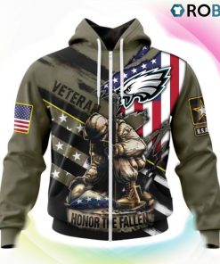 Philadelphia Eagles NFL Honor Veterans And Their Families 3D Hoodie, Philadelphia Eagles Unique Gifts
