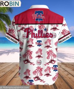 Philadelphia Phillies Palm Island Pattern MLB Hawaiian Shirt Philadelphia Phillies Palm Island Pattern MLB Hawaiian Shirt