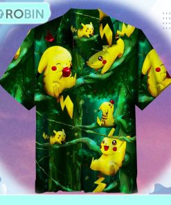 Pikachu and Pikachu Unisex Hawaiian Shirt