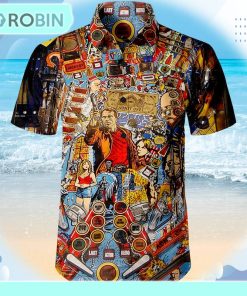 Pinball Action Arcade Unisex Hawaiian Shirt