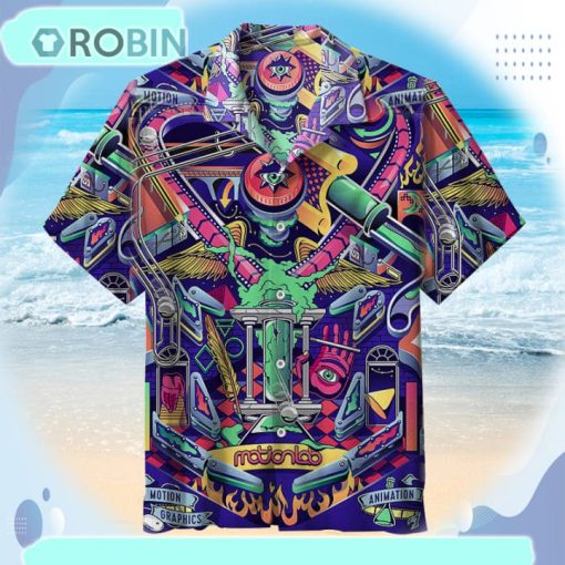 Pinball-Motion Lab Universal Hawaiian Shirt