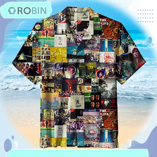 Pink-Floyd-Collage Hawaiian Shirt