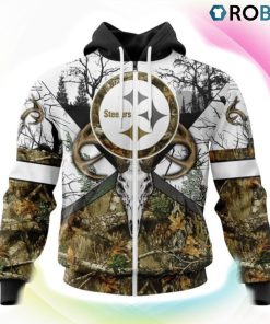 Pittsburgh Steelers Deer Hunting Camo Style 3D Hoodie, Pittsburgh Steelers Gear
