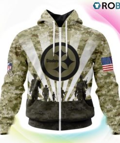 Pittsburgh Steelers NFL Salute To Service 3D Hoodie, Pittsburgh Steelers Clothing