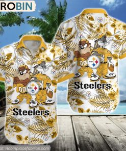 Pittsburgh Steelers Taz And Bugs NFL Teams Hawaiian Shirt