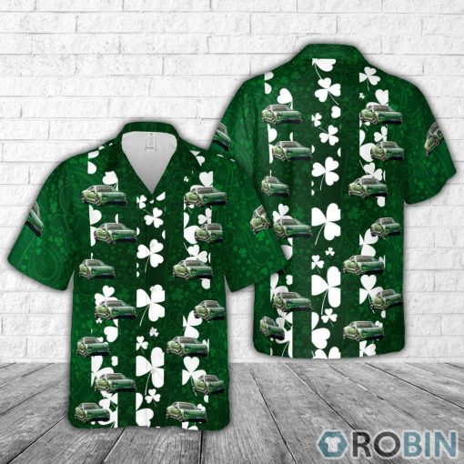 Porsche Taycan – Mamba Green Metallic St Patrick’s Day Hawaiian Shirt