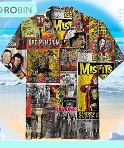Punk-Rock-Collage Hawaiian Shirt