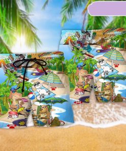 Puppy Funny Love Beaches Summer Beach Short, Gift for Holiday Summer Puppy Funny Love Beaches Summer Beach Short, Gift for Holiday Summer