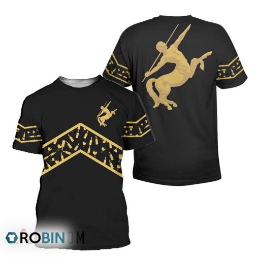 Remy Martin Black Wine Pattern All Over Printed T-Shirt