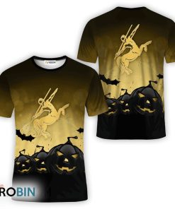 Remy Martin Halloween Night Pumpkin 3D Printed T-Shirt