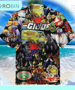 Retro 80s Cartoon Hawaiian Shirt