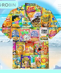 Retro Cereal Box Universal Hawaiian Shirt