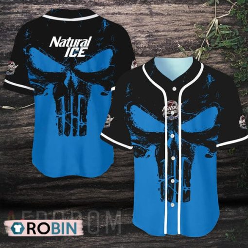 Retro Skull Natural Ice Baseball Jersey Shirt Style