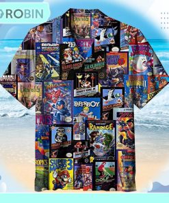 Retro Video Game CoGllage Hawaiian Shirt