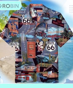 Route 66 Restaurants, Diners and Motels Unisex Hawaiian Shirt