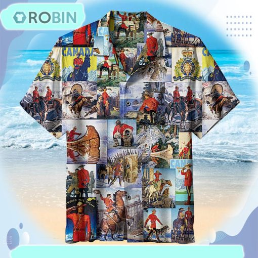 ROYAL CANADIAN MOUNTED POLICE, COLLAGE Unisex Hawaiian Shirt