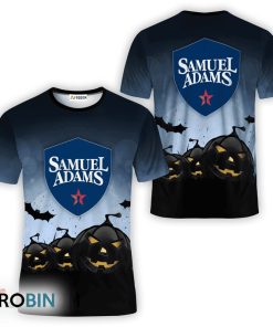 Samuel Adams Halloween Night Pumpkin 3D All Over Printed T-Shirt